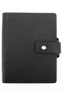 bind 15800 Notizbuch A5 Lederimitat schwarz