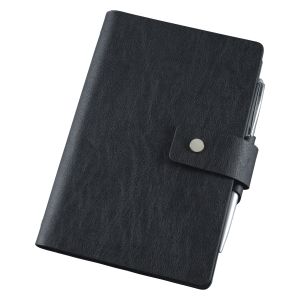bind 16800-S Notizbuch A6 Lederimitat schwarz