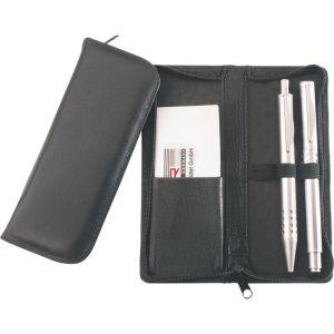 Alassio 2603 Schreibgeräteetui Leder schwarz