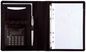Alassio 30007-1 Ringbuchmappe A5 BENACO I Leder schwarz