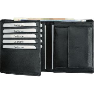 Alassio 42006 Kombibörse Hochformat Leder schwarz