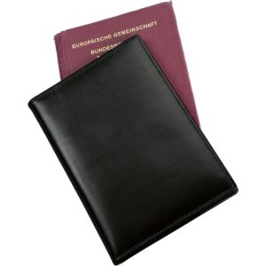 Alassio 42059 Passhülle RFID Document Safe mit Cryptalloy Leder schwarz