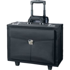Alassio 45034 Trolley Pilotenkoffer ROCCA II Mikrofaser schwarz