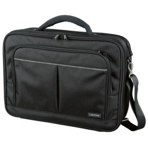 LIGHTPAK 46029 Executive Line Laptoptasche LIMA Polyester schwarz mit silbergrauer Applikation