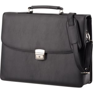 Alassio 47013 Aktentasche ANZIO Lederimitat schwarz