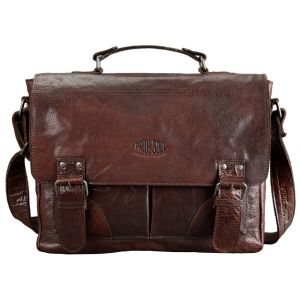 Pride and Soul 47520 Business Bag Baggie Bag L Leder Coffee Cream