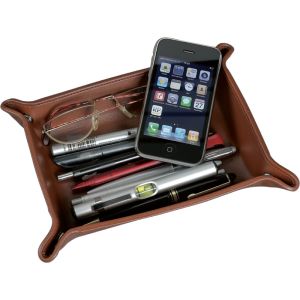 Alassio 52005 Utensilienschale Leder cognac