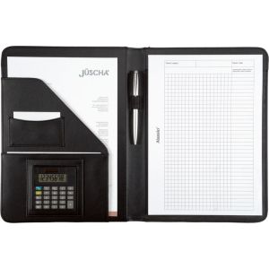 Alassio 96086-1 Schreibmappe A4 MARES I FINEtouch-Lederimitat schwarz