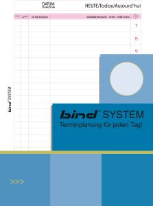 bind B2541 Systemeinlage HEUTE A5 Papier weiß