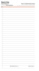 bind B2605 Einlage MANAGER A6 Berichte Papier weiß